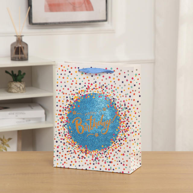 Happy birthday paper bag gift bag