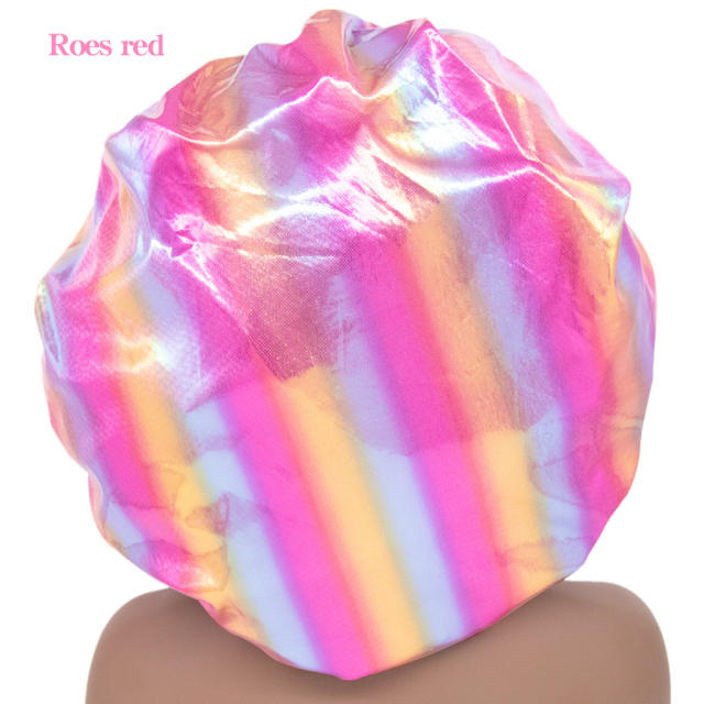 Large size laser satin bonnets