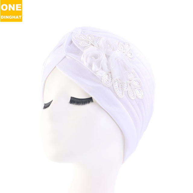 Plain color flower bonnets