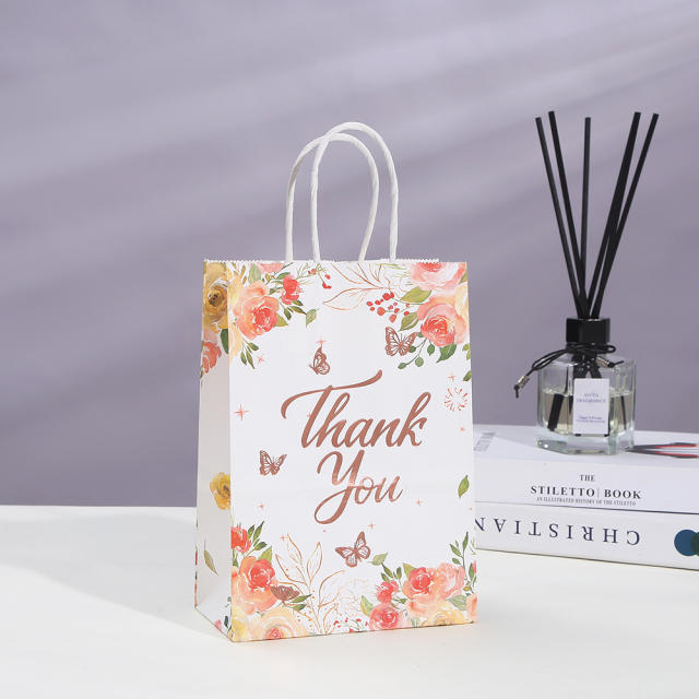 INS trend thank you letter kraft paper bag gift bag