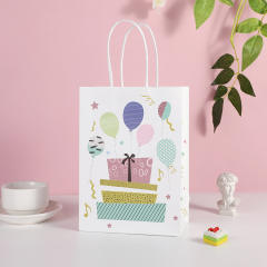 Creative happy birthday kraft paper bag gift bag