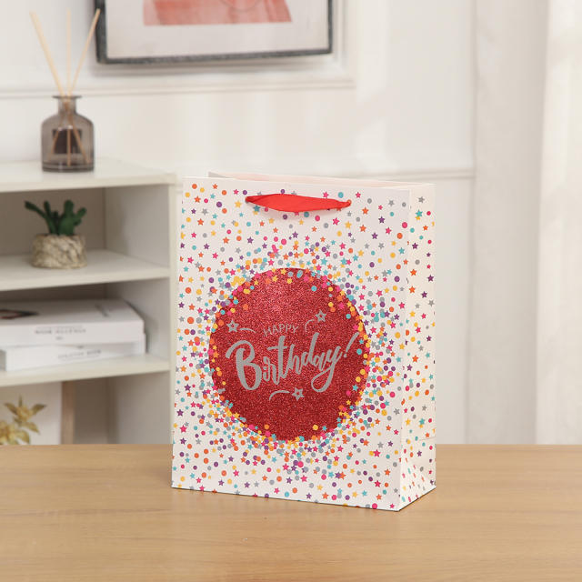 Happy birthday paper bag gift bag