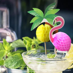 Cute paper umbrella fruit toppers
