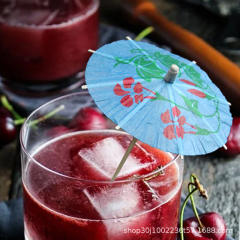 Cute paper umbrella fruit toppers