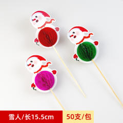 Cute paper umbrella fruit toppers