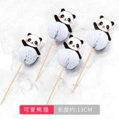 Cute paper umbrella fruit toppers