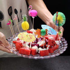 Creative color paper umbrella toppers