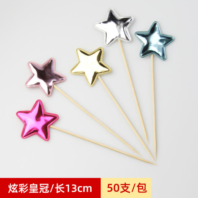 Cute paper umbrella fruit toppers