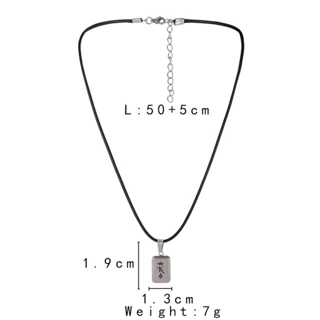 Hot sale his queen her king stainless steel pendant couple necklace