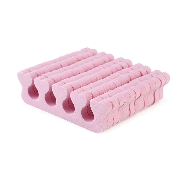 Pink color sponge finger spllitter nail devices