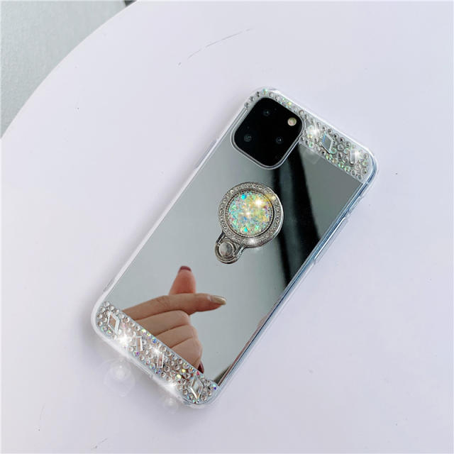 Luxury rhinestone diamond phone case with phone ring