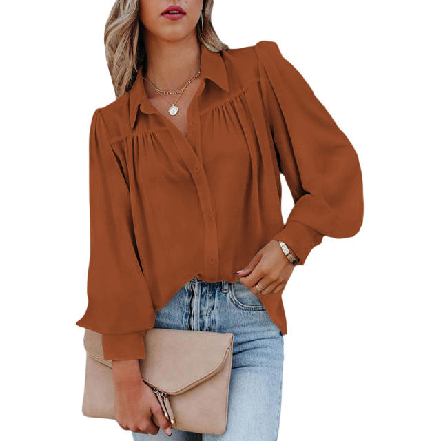 Summer Plain color women blouse