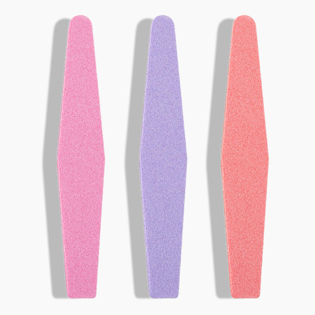 Colorful sponge nail polisher buffer