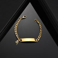 Personality engrave letter stainless steel bracelet