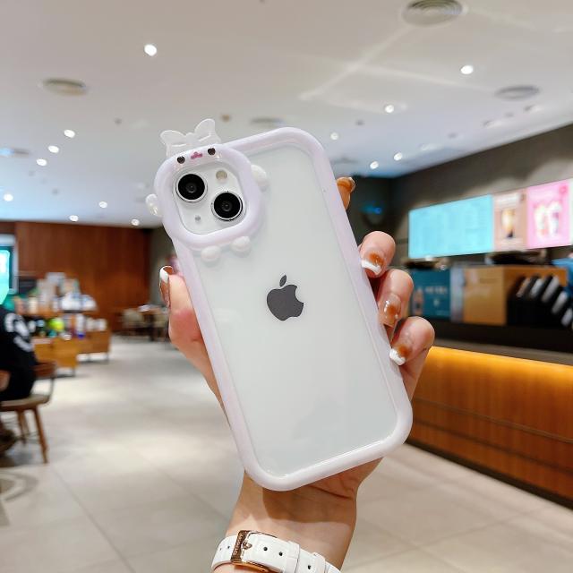 Cute master frost clear phone case for iphone