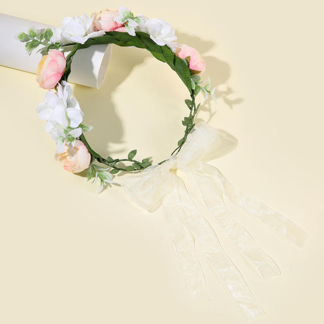 Flower crown headband