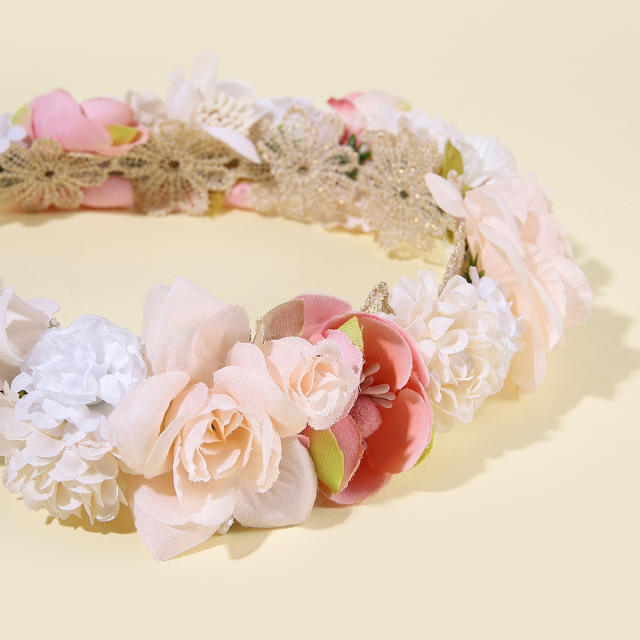 Flower crown headband