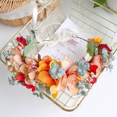 Autumn flower crown headband