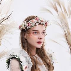 Rose flower crown headband