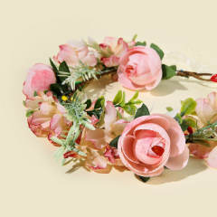 Fresh flower crown headband