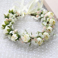 Rose flower crown headband