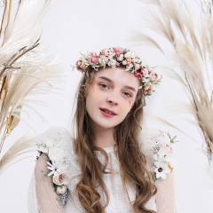 Rose flower crown headband