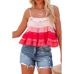 Summer Gradient ruffle camisole