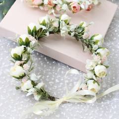 Rose flower crown headband