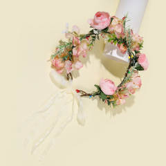 Fresh flower crown headband