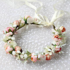 Rose flower crown headband