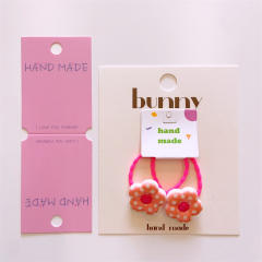 Spring summer flowe design hair ties set for kids