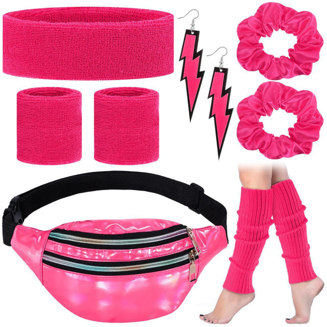 80s neon color party ball yogo personality set