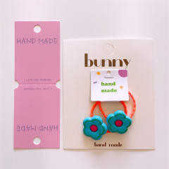 Spring summer flowe design hair ties set for kids