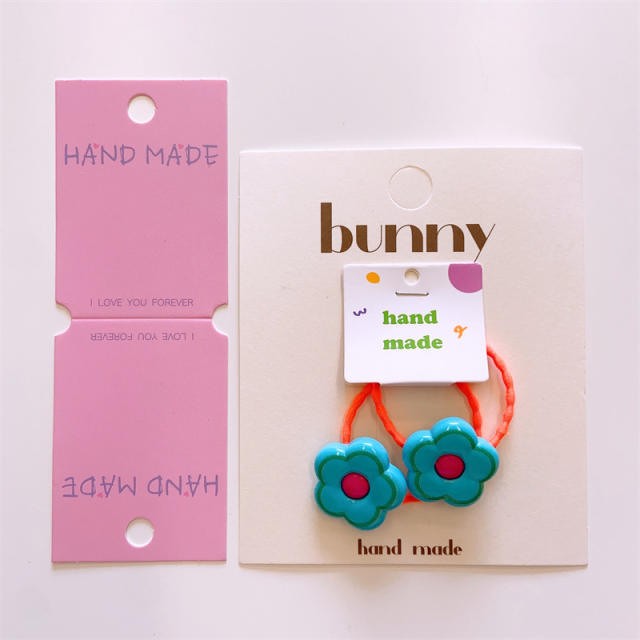 Spring summer flowe design hair ties set for kids