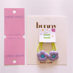 Spring summer flowe design hair ties set for kids