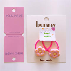 Spring summer flowe design hair ties set for kids