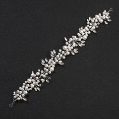Pearl rhinestone wedding hair vines