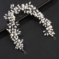 Pearl rhinestone wedding hair vines
