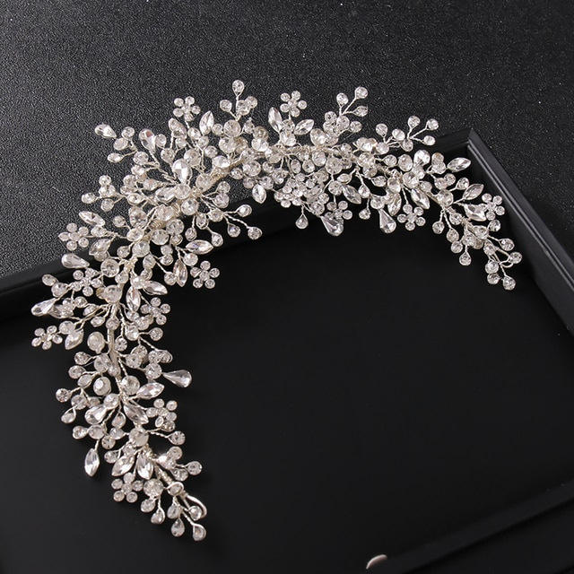 Luxury handmade full diamond wedding hair vines