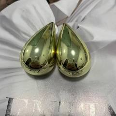 Chunky drop shape studs earrings