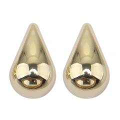 Chunky drop shape studs earrings
