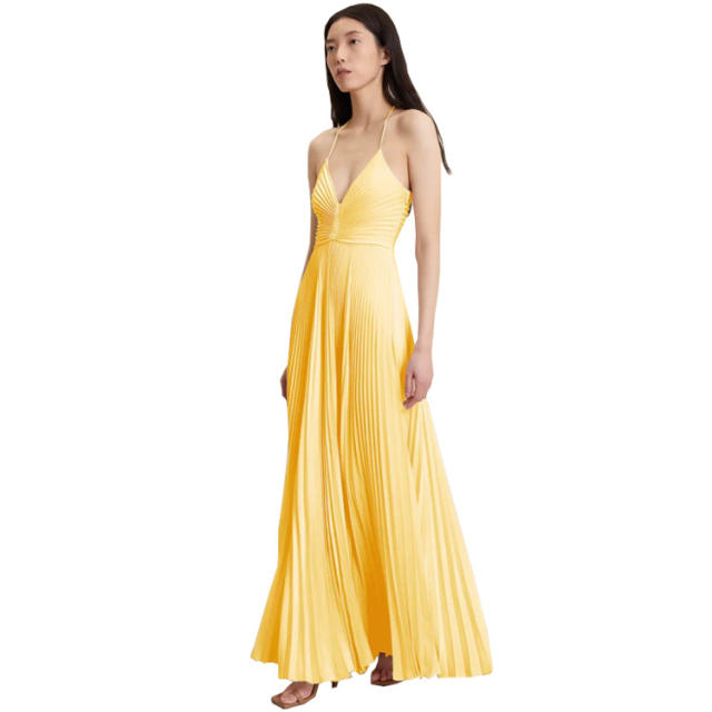 Hot sale plain color camisole maxi dress