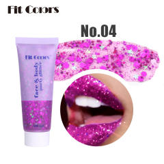 Gorgeous color party face and body gliter