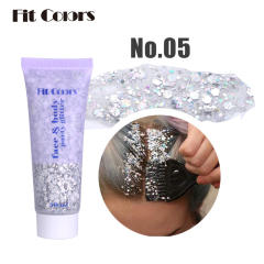 Gorgeous color party face and body gliter