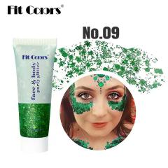 Gorgeous color party face and body gliter