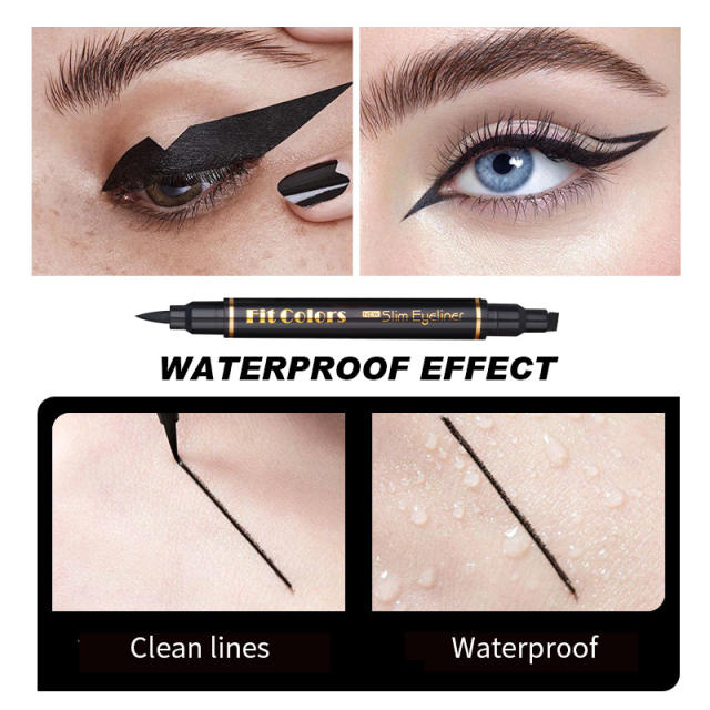 Waterproof and sweat proof liquid eyeliner pen