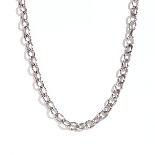 18KG hiphop stainless steel chain necklace bracelet anklet