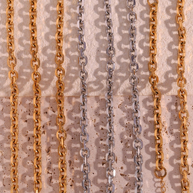 HIPHOP chunky stainless steel chain necklace