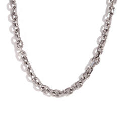 HIPHOP chunky stainless steel chain necklace