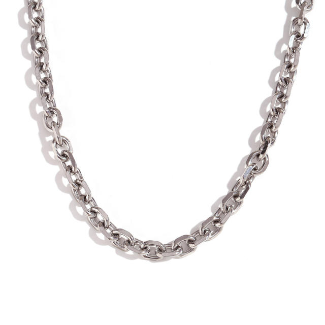 HIPHOP chunky stainless steel chain necklace